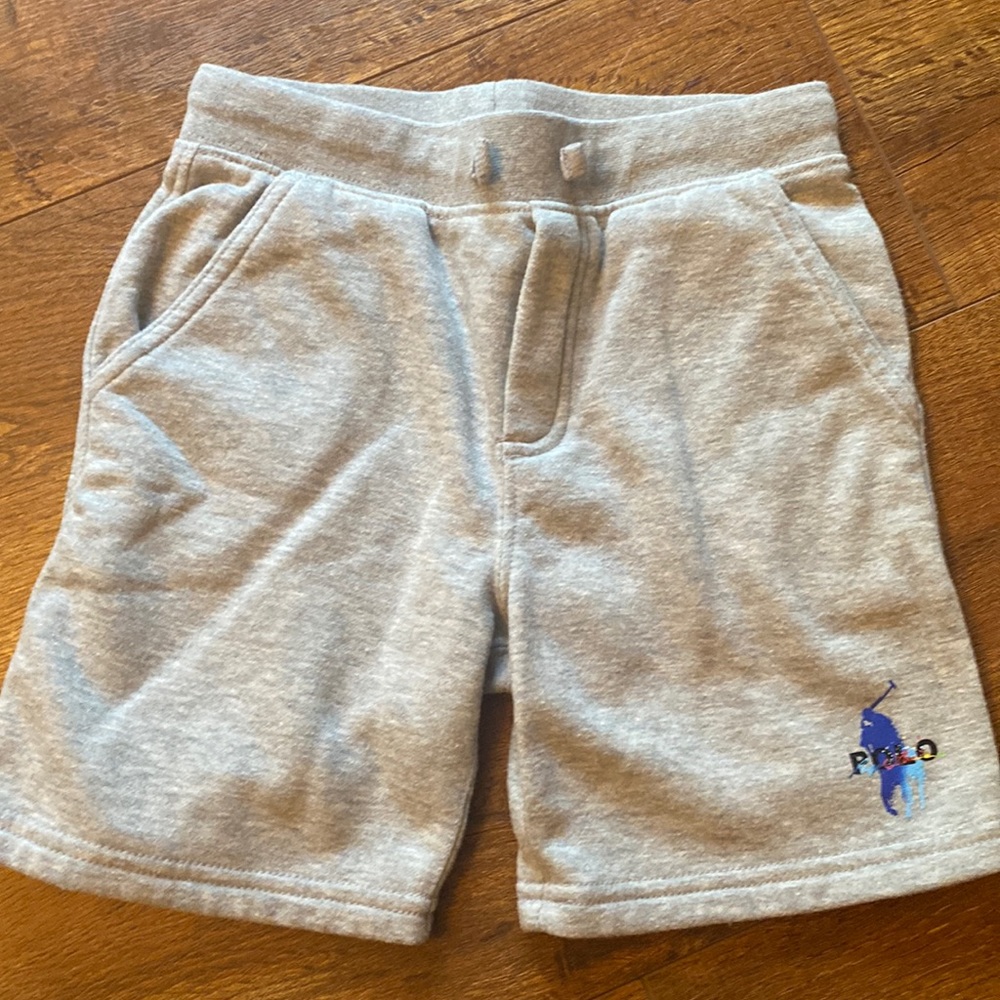 Boys Grey Polo Shorts
